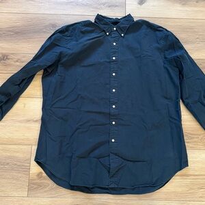 Polo Ralph Lauren Garment Dyed Oxford Long Sleeve Button Down Shirt 2XLT Black